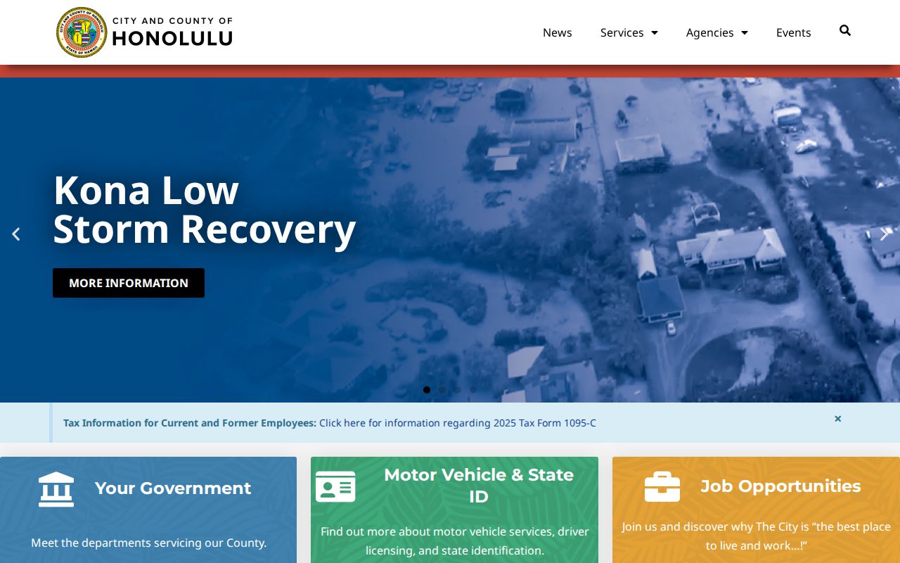 City and County of Honolulu record check government source